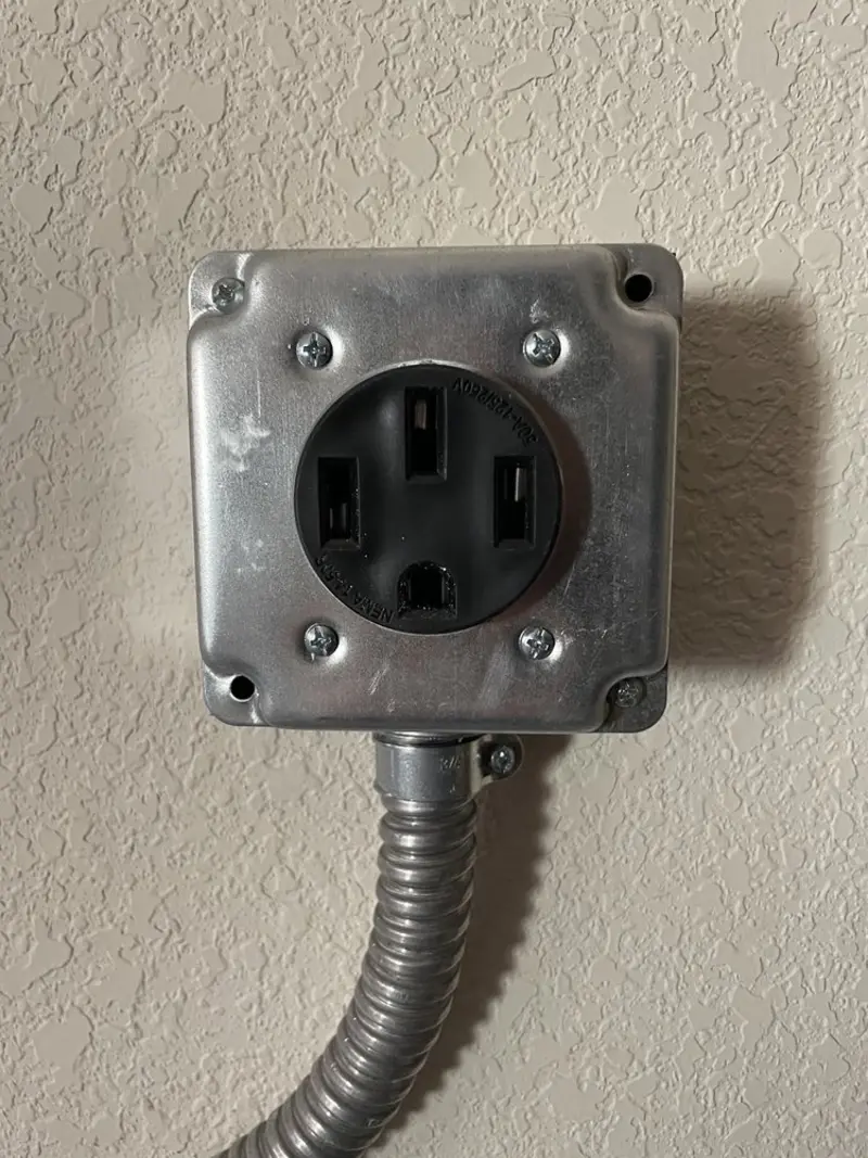 NEMA 14-50 outlet installed for Smart Home Electrical in Douglasville